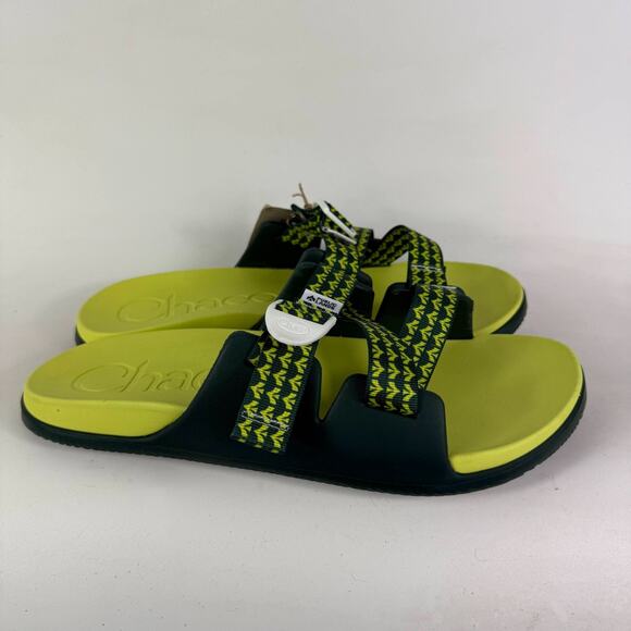 Chaco Chillos Slide Sandals Men's 14 Evergreen Ladder Lock Buckle Slip-On - Picture 2 of 10